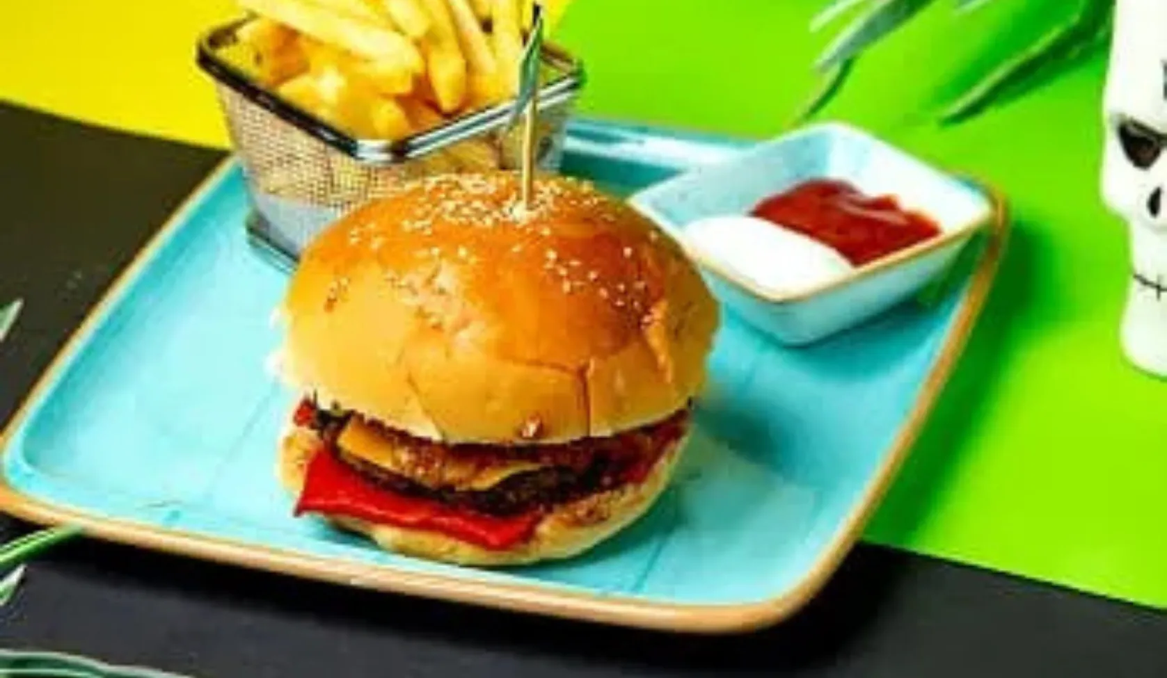 Frische Zutaten im Restaurant München , Classic Cheeseburger