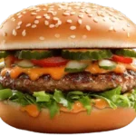 BBQ Bacon Burger mit Cheddar und Bacon