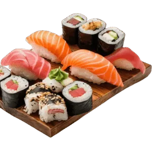 California Sushi Roll mit Avocado und Sesam