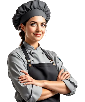 Chefköchin Alina Morish in der Küche der Maliko Food Lounge München