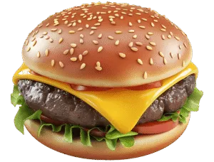 Crispy Chicken Burger mit Salat