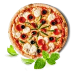 Pizza Hawaii mit Schinken und Ananas