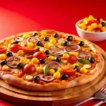 Knusprige Pizza Prosciutto mit Schinken und Mozzarella