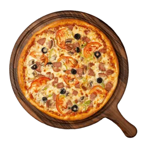 Pizza Tonno mit Thunfisch und Zwiebeln