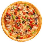 Knusprige Pizza Funghi mit frischen Champignons